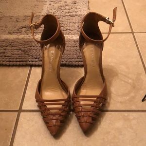 Gianni Binni Ankle strap woven pump